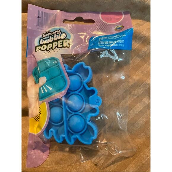 ☀️3/$12☀️ Blue Crab Mini Pop It Fidget Stress Relief Toy - Picture 1 of 3